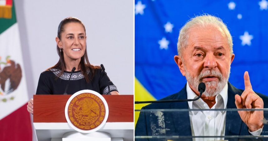 Sheinbaum felicita a Lula por su reelección en Brasil