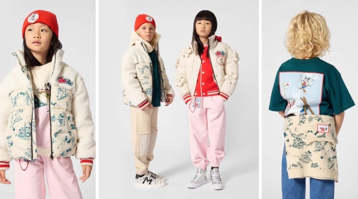 Disney y Marc Jacobs lanzan colección infantil de esquí vintage